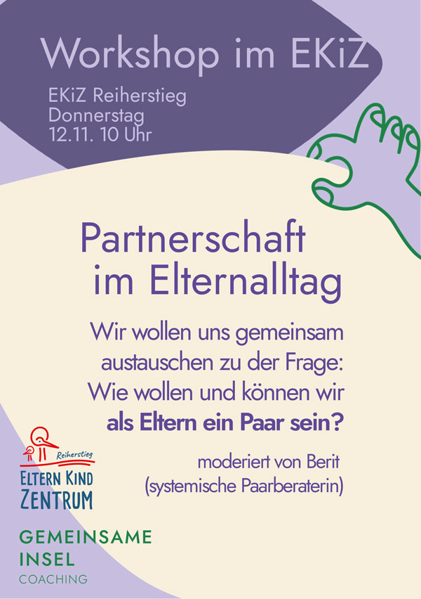 Workshop 'Eltern sein, Paar bleiben'